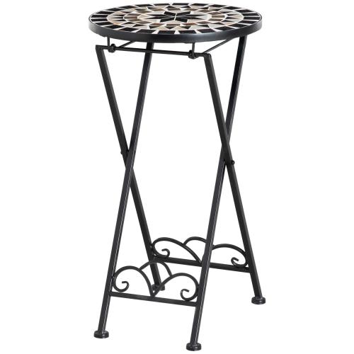 pflanzenstaender-blumenstaender-pflanzenhalter-klappbar-rund-fuer-balkon-steinmosaik-garten-indoor-outdoor-mehrfarbrig-o36x67cm