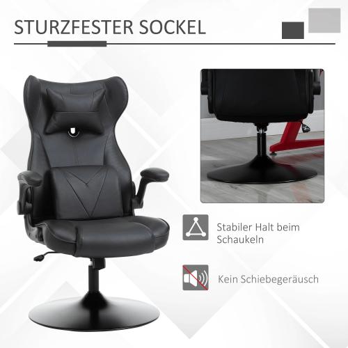 gaming-stuhl-wippfunktion-lendenkissen-hoehenverstellbar-kunstleder-schwarz-67x71x112cm