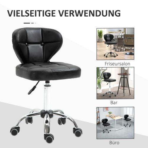 arbeitshocker-set-buerohocker-rollhocker-kunstleder-mit-lehne-hoehenverstellbar-dunkelgrau-45x47x72-87cm