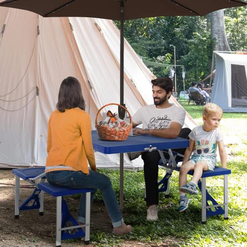 alu-campingtisch-picknick-sitzgruppe-gartentisch-mit-4-sitzen-klappbar-blau-136x84-5x66cm