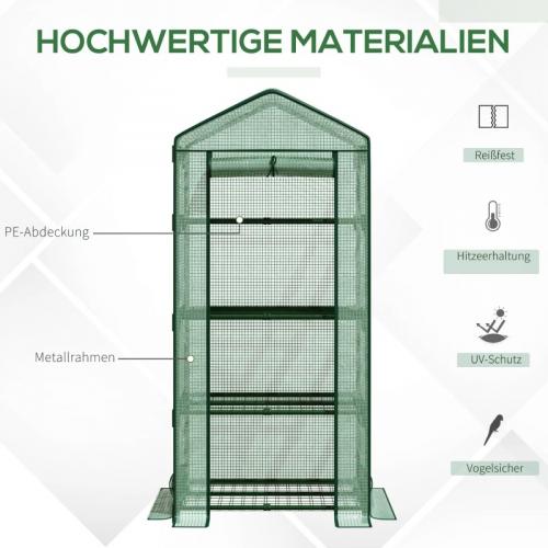 mini-gewaechshaus-anzuchtgewaechshaus-mit-folienabdeckung-und-4-regalboeden-regale-rolltuer-gemuesebeet-gruen-69x49x158cm