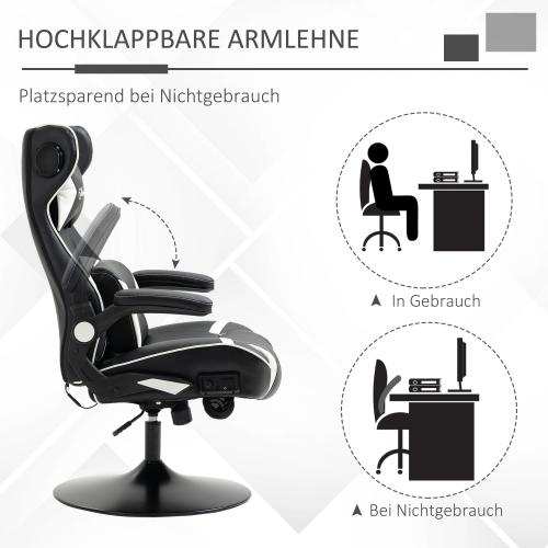 gamingsessel-gaming-stuhl-integrierte-lautsprecher-neigbare-ruecklehne-schwarz-weiss-69x73x118cm