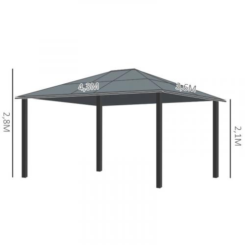 hardtop-gartenpavillon-4-2x3-6m-vorhaenge-mit-fliegennetz-alugestell-braun-creme