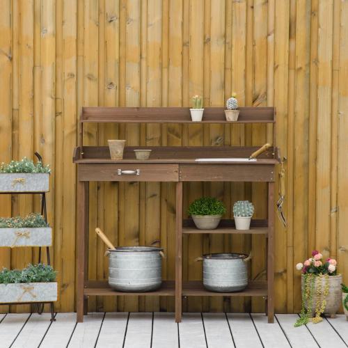 pflanztisch-gaertnertisch-blumentisch-mit-wanne-garten-tannenholz-braun-117x45x121cm