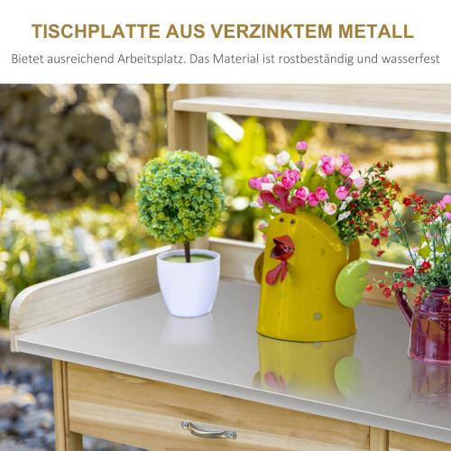 pflanztisch-mit-verzinkter-arbeitsplatte-gaertnertisch-mit-schublade-schrank-garten-arbeitstisch-massivholz-natur-112x48x125cm