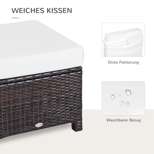 poly-rattan-hocker-mit-kissen-sitzhocker-braun-cremeweiss-50x50x35cm