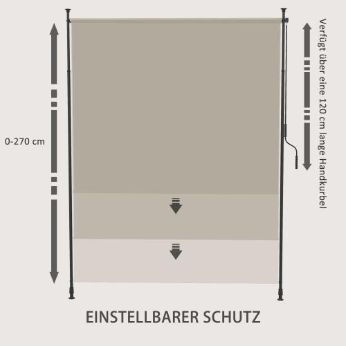 seitenmarkise-montage-ohne-bohren-hoehenverstellbar-mit-handkurbel-metallrahmen-sandfarben-200x215-305cm