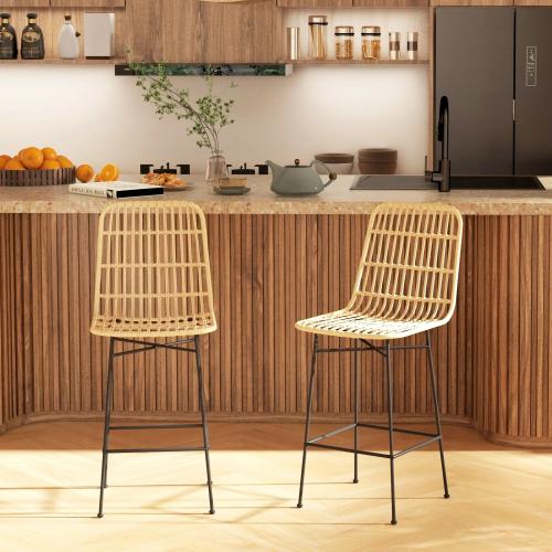 2er-set-barhocker-barstuhl-boho-stil-pe-rattan-natur-schwarz-45x53-5x105cm