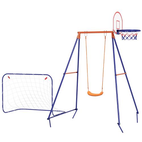 kinderschaukel-set-fussballtor-basketballkorb-fuer-3-bis-8-jahre-stahlgestell