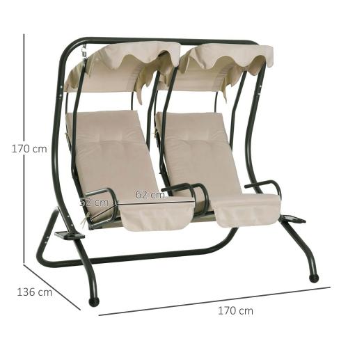 2-sitzer-hollywoodschaukel-gartenschaukel-mit-sonnendach-garten-stahl-beige-170x136x170cm