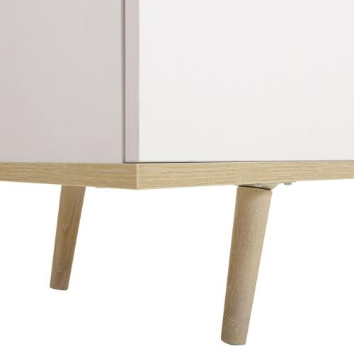 Sideboard Kommode Weiss Holz mit Schubladen Wohnzimmerschrank - 180x87x40cm