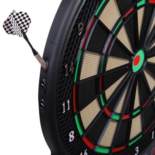 elektronische-dartscheibe-dartboard-dart-set-mit-led-anzeige-mit-automatischer-wertung-soundeffekte-6-darts-24-dartkoepfe-27-spiele-und-243-trefferoptionen-fuer-16-spieler-44x51-5x3-2cm