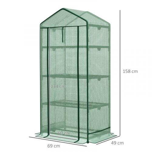 mini-gewaechshaus-anzuchtgewaechshaus-mit-folienabdeckung-und-4-regalboeden-regale-rolltuer-gemuesebeet-gruen-69x49x158cm