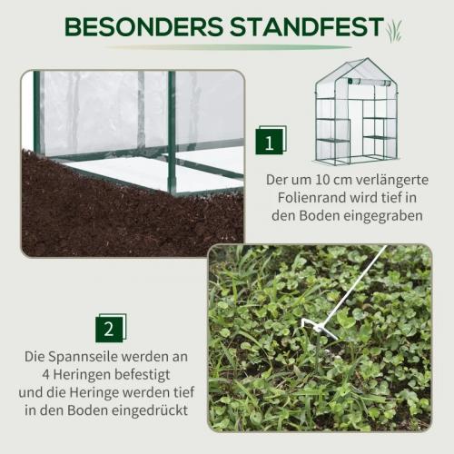 foliengewaechshaus-begehbares-gartenhaeuschen-tomatengewaechshaus-treibhaus-fruehbeet-mit-6-regalen-transparent-stahl-pvc-kunststoff-142x73x195cm