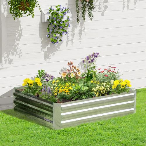 hochbeet-aus-verzinktem-stahl-gartenbeet-pflanzkasten-fuer-garten-blumenkasten-blumenkuebel-silber-120x90x30cm