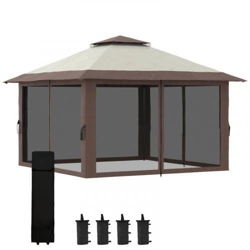 faltpavillon-hoehenverstellbar-4-netzwaende-lueftungsdach-tragetasche-schnellaufbau-4x4x3m-beige