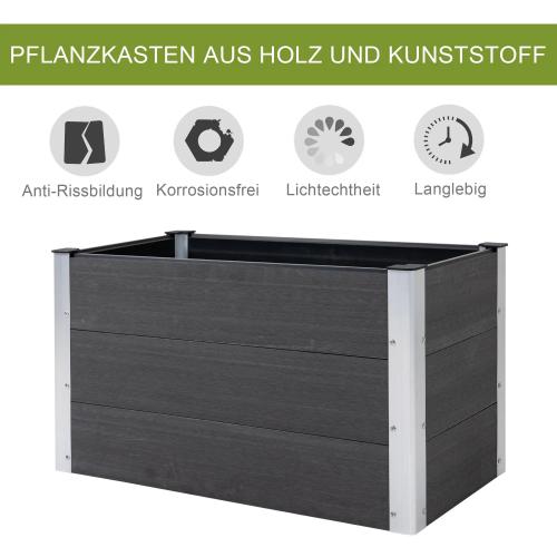 hochbeet-pflanzkasten-blumenkuebel-blumenkasten-wetterfest-ohne-boden-grau-wpc-aluminium-100x50x55-5cm