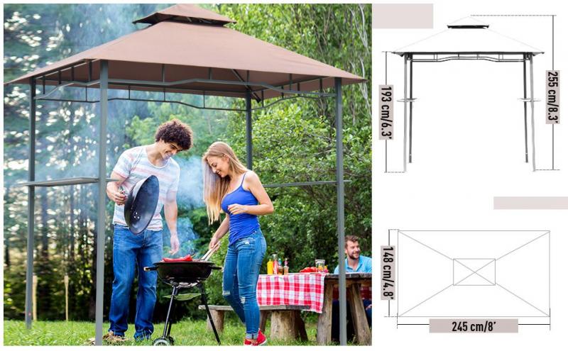 grillpavillon-gartenzelt-grill-pavillon-balkonpavillon-mit-ablagen-flammhemmendes-doppeldach-kaffeebraun-245x148x252cm