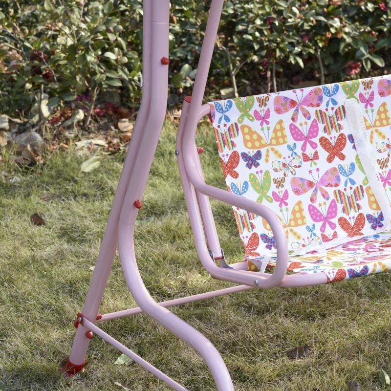 kinder-hollywoodschaukel-kinderschaukel-mit-sonnendach-2-sitzer-gartenschaukel-fuer-3-6-jahre-metall-rosa-110lx70bx110hcm