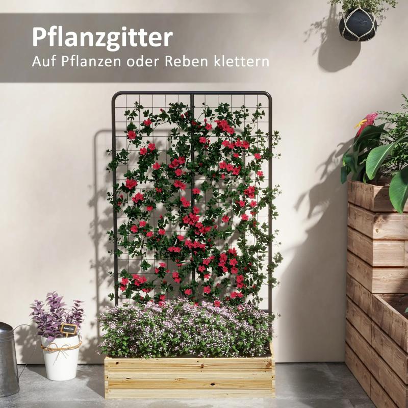 hochbeet-mit-rankgitter-innenfutter-aus-vlies-naturholz-stahl-schwarz-80x38x145cm