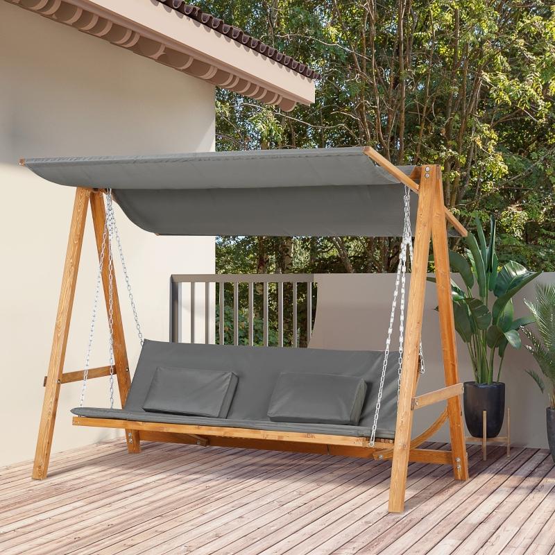 hollywoodschaukel-mit-bettfunktion-3-sitzer-gartenschaukel-mit-dach-hollywoodliege-gartenliege-kiefernholz-polyester-grau-teak-225-5x113x180cm