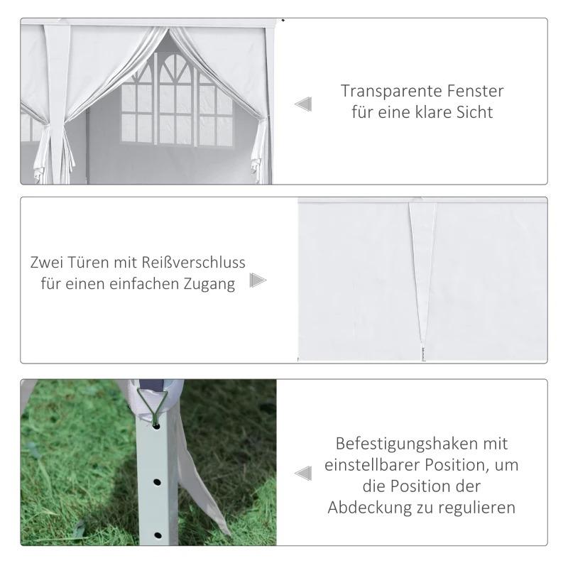 faltpavillon-6x3m-abnehmbare-seitenwaende-grosse-fenster-reissverschlusstueren-stahlrahmen-weiss