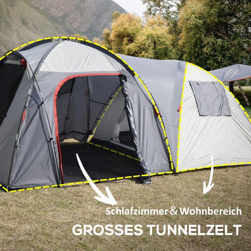 campingzelt-fuer-4-5-personen-zwei-innenraeume-herausnehmbare-bodenmatte-grau-490x250x185cm