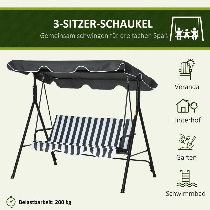 hollywoodschaukel-gartenschaukel-schaukelbank-3-sitzer-mit-dach-stahl-grau-weiss-172x110x153cm