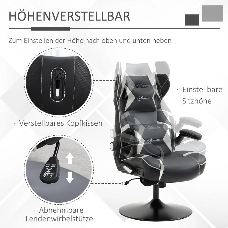 gamingsessel-gaming-stuhl-integrierte-lautsprecher-neigbare-ruecklehne-schwarz-weiss-69x73x118cm