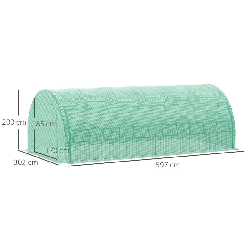 foliengewaechshaus-polytunnel-6x3x2m-begehbares-gewaechshaus-mit-aufrollbar-abdeckungen-folientunnel-treibhaus-uv-schutz-stahlrohr-gruen