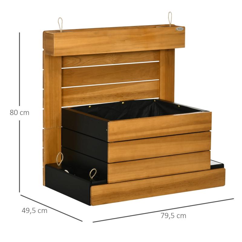 hochbeet-mit-4-pflanzkaesten-selbstbewaesserungssystem-vliesverkleidung-wetterbestaendig-79-5cmx49-5cmx80cm