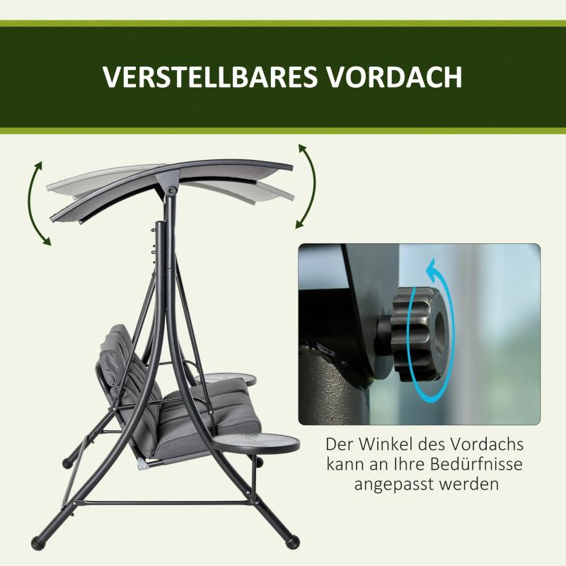 hollywoodschaukel-3-sitzer-gartenschaukel-schaukelbank-mit-verstellbarem-sonnendach-teetisch-stahl-polyester-grau-schwarz-271x125x177cm