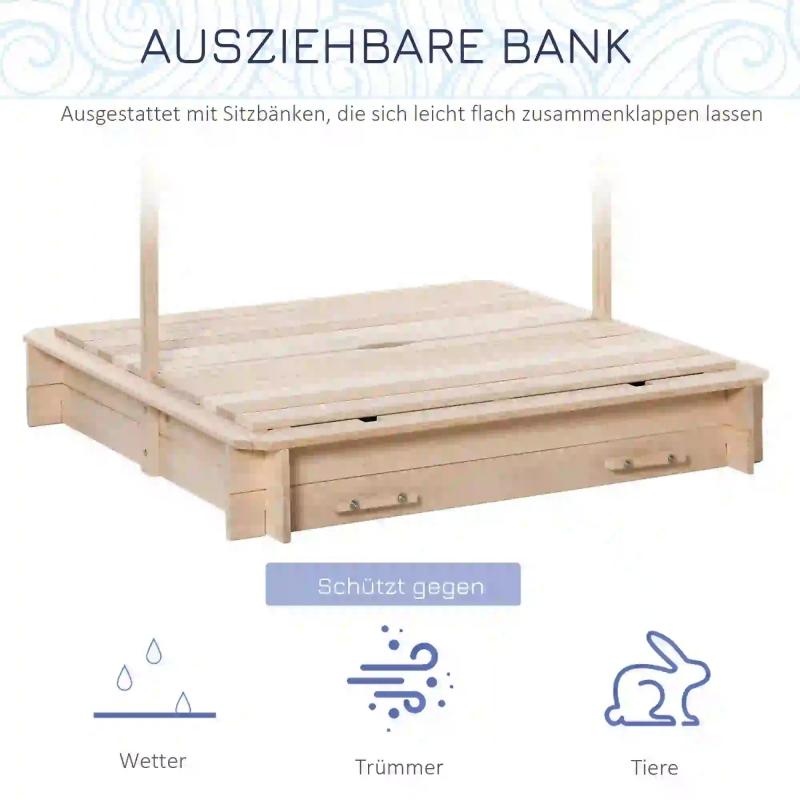 sandkasten-sandkiste-aus-holz-fuer-garten-sandkasten-mit-dach-felix-kindersandkasten-mit-dach-abnehmbar-ruecklehnen-verstellbar-tannenholz-3-7-jahren-natur-106x106x121cm