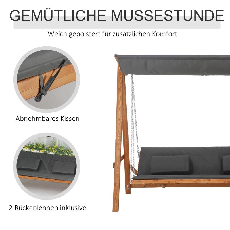 hollywoodschaukel-mit-bettfunktion-3-sitzer-gartenschaukel-mit-dach-hollywoodliege-gartenliege-kiefernholz-polyester-grau-teak-225-5x113x180cm