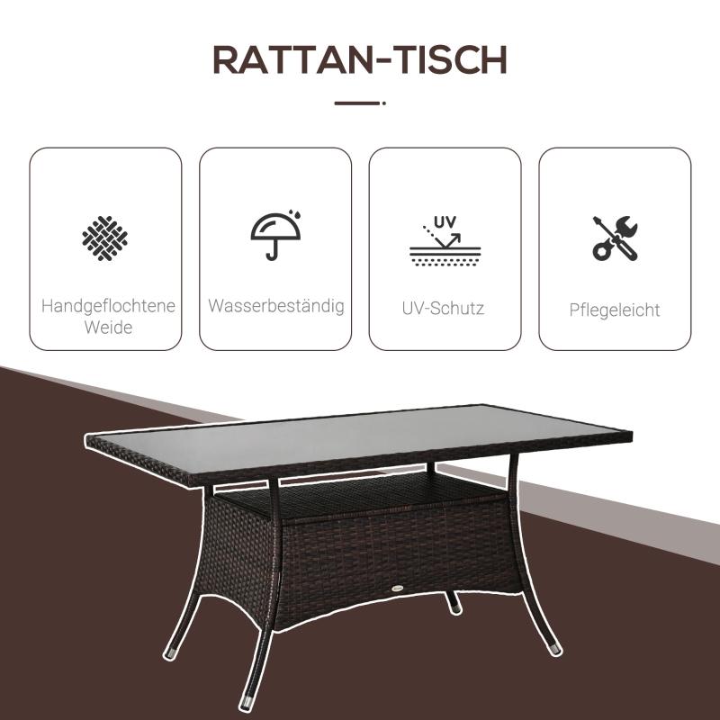 gartentisch-glastisch-esstisch-gartenmoebel-tisch-polyrattan-sicherheitsglas-braun-schwarz-150x85x74cm