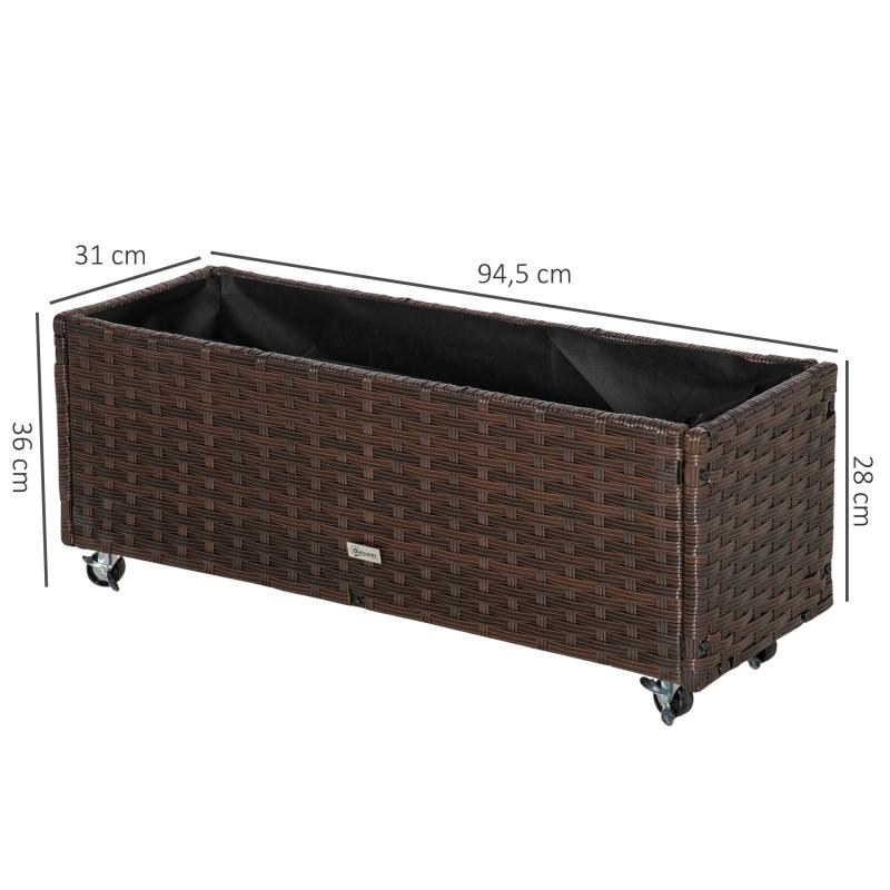 hochbeet-poly-rattan-mit-rollen-pflanzkasten-mit-abflussloechern-blumenkasten-blumenkuebel-kaffee-braun-94-5x31x36cm