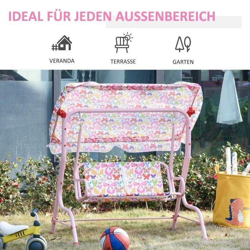 kinder-hollywoodschaukel-kinderschaukel-mit-sonnendach-2-sitzer-gartenschaukel-fuer-3-6-jahre-metall-rosa-110lx70bx110hcm