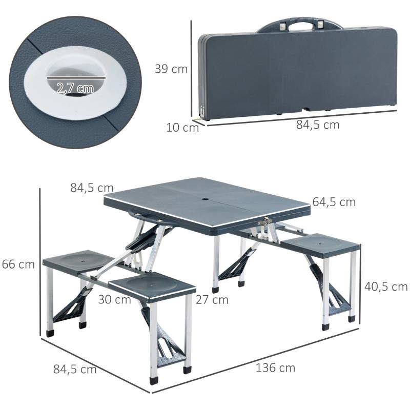 alu-campingtisch-picknick-sitzgruppe-gartentisch-mit-4-sitzen-klappbar-dunkelgrau-136x84-5x66cm