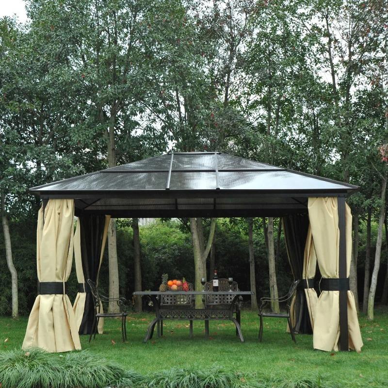 hardtop-gartenpavillon-4-2x3-6m-vorhaenge-mit-fliegennetz-alugestell-braun-creme