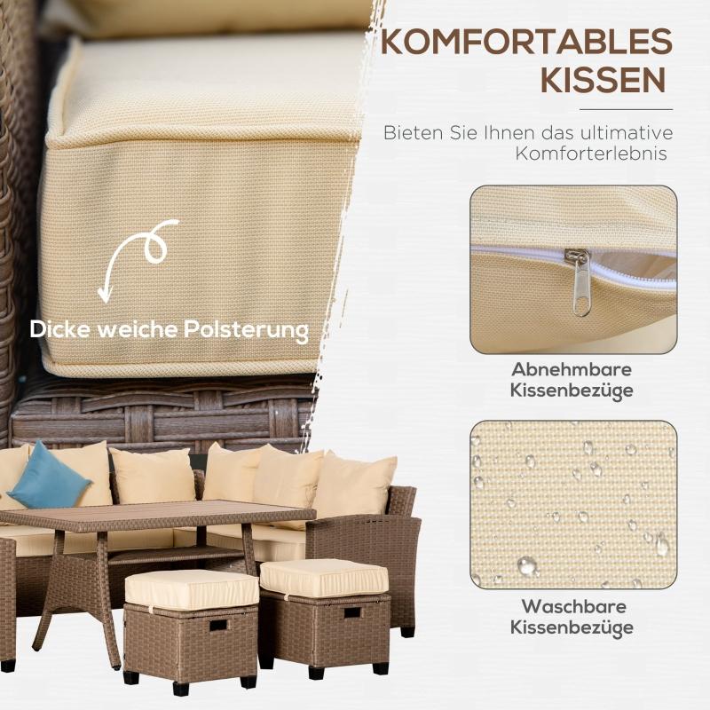 sitzgruppe-gartenlounge-fuer-10-personen-aus-pe-rattan-6-teilig-inkl-kissen-braun-khaki-blau