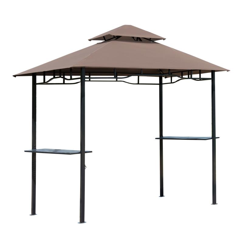 grillpavillon-gartenzelt-grill-pavillon-balkonpavillon-mit-ablagen-flammhemmendes-doppeldach-kaffeebraun-245x148x252cm