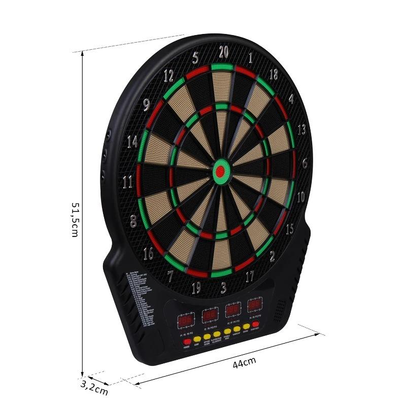 elektronische-dartscheibe-dartboard-dart-set-mit-led-anzeige-mit-automatischer-wertung-soundeffekte-6-darts-24-dartkoepfe-27-spiele-und-243-trefferoptionen-fuer-16-spieler-44x51-5x3-2cm