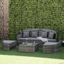 Mobile Preview: rattan-sonneninsel-4-teilige-liegeinsel-mit-sonnendach-sitzgruppe-4-kissen-metall-grau-230x145x80cm