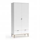 Mobile Preview: kleiderschrank-weiss-180-cm-holz-schrank-2-tueren-flurschrank-mehrzweckschrank-180x90x55cm