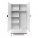 Mobile Preview: kleiderschrank-weiss-180-cm-holz-schrank-2-tueren-flurschrank-mehrzweckschrank-180x90x55cm