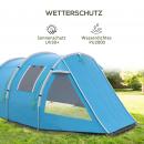 Mobile Preview: campingzelt-trekkingzelt-wetterbestaendig-2-raeume-blau-475x264x172cm