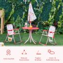 Mobile Preview: 4tlg-kindersitzgruppe-gartentisch-2-klappstuehle-sonnenschirm-camping-kindersitzgarnitur-gartenmoebel-fuer-3-5-jahre-rot