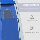 Mobile Preview: campingzelt-duschzelt-mit-tasche-duschkabine-umkleidekabine-polyester-blau-167x167x218cm