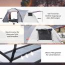 Mobile Preview: campingzelt-fuer-4-5-personen-zwei-innenraeume-herausnehmbare-bodenmatte-grau-490x250x185cm