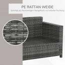 Mobile Preview: poly-rattan-sofa-mit-kissen-3-sitzer-garten-loungesofa-metall-polyester-grau-185x70x80cm